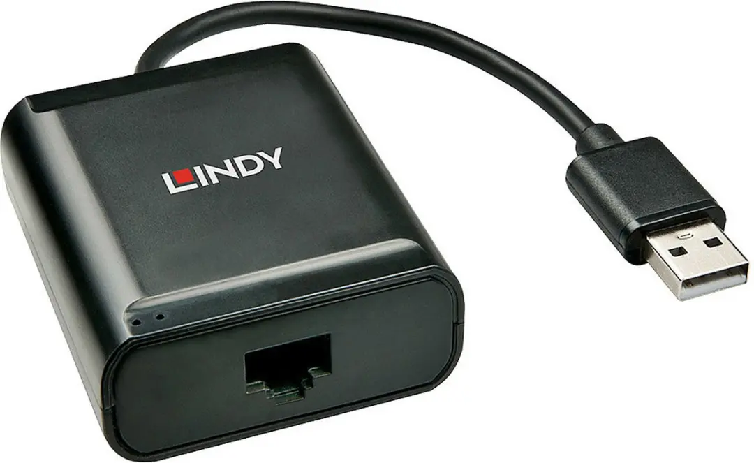 Lindy USB 2.0 Extender RJ45 - Zwart