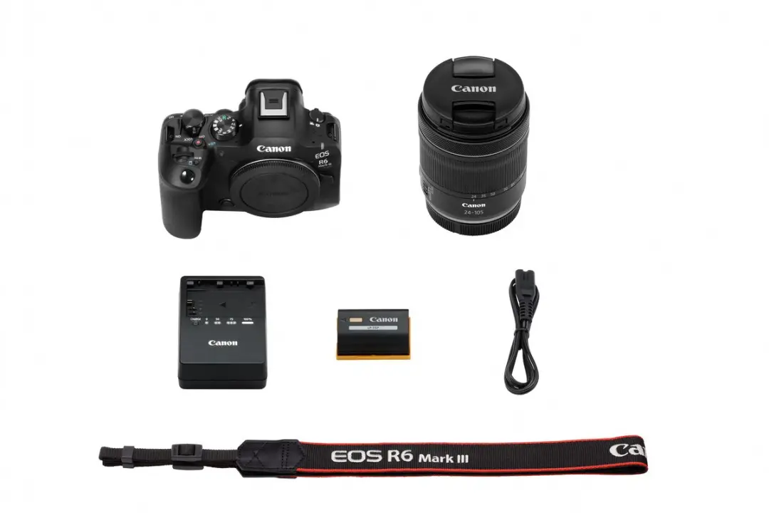 Canon EOS R6 Mark III RF 24-105mm F4-7.1 IS STM - 32,5 MP - Zwart