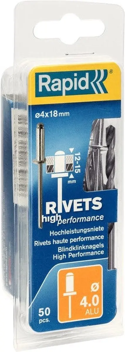 Rapid High Performance Klinknagel 5000386 - Ø4.0 x 18mm - 1 Stuk