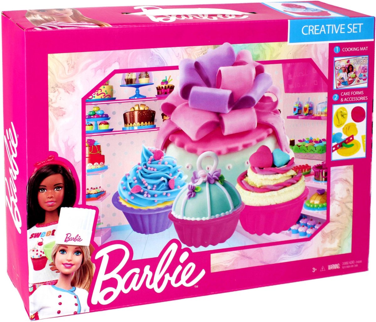 Mega Creative - Barbie, plastic deeg, banketbakker, Rollenspel, voor vanaf 3 jaar