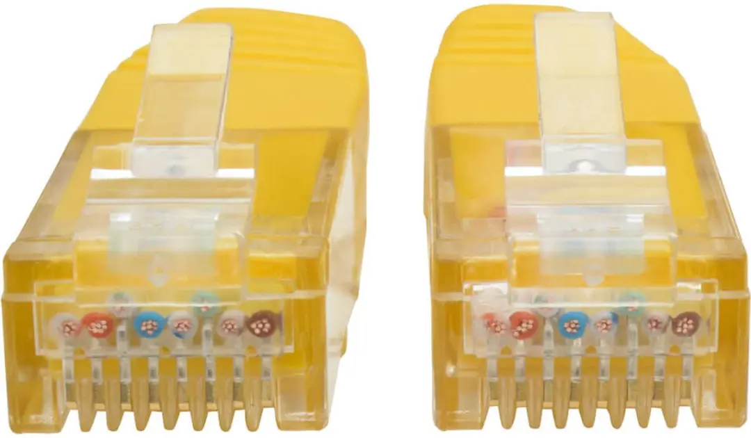 Tripp Lite N200-007-YW Netwerkkabel Cat6 Geel 2,1m