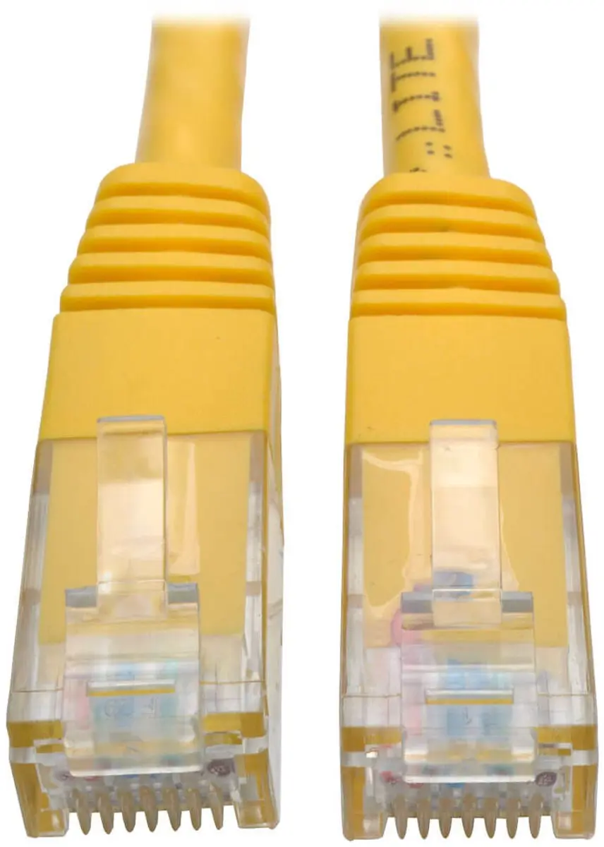 Tripp Lite N200-007-YW Netwerkkabel Cat6 Geel 2,1m
