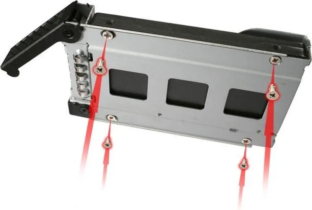 Icy Dock MB991TRAY-B Opslagstation Behuizing - 2.5" - Zwart/Zilver
