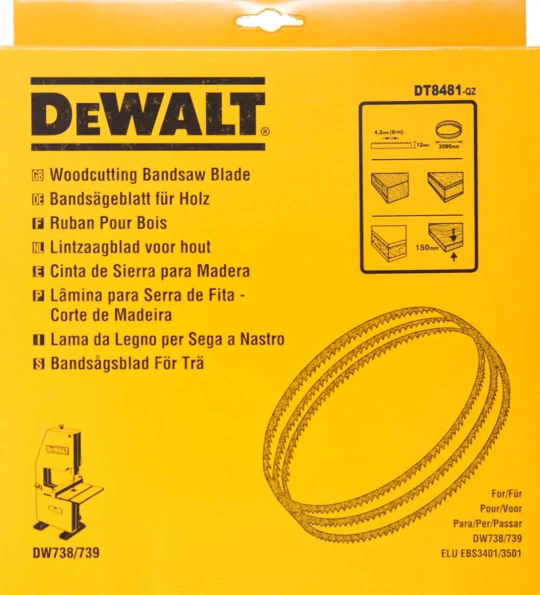 DeWalt DT8481 Lintzaagblad 2095x12x0,6mm - 6TPI