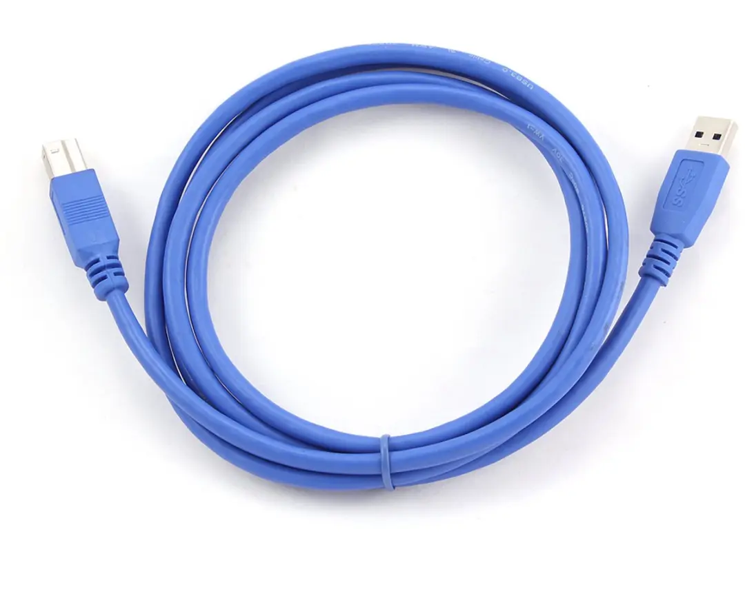 Cablexpert USB-A naar USB-B USB3.0 Kabel 1,8m - Blauw
