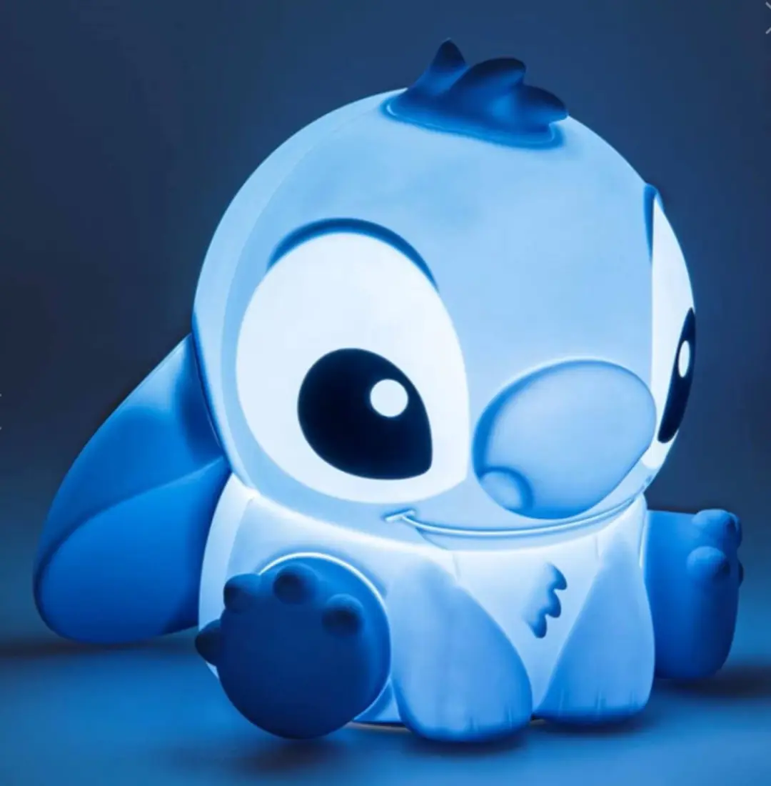 Stitch Silicone SquishyGlo Nachtlamp - Oplaadbaar - Blauw