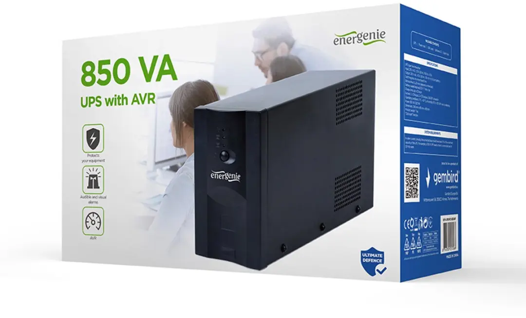 EnerGenie UPS-PC-850AP UPS 850VA - Zwart