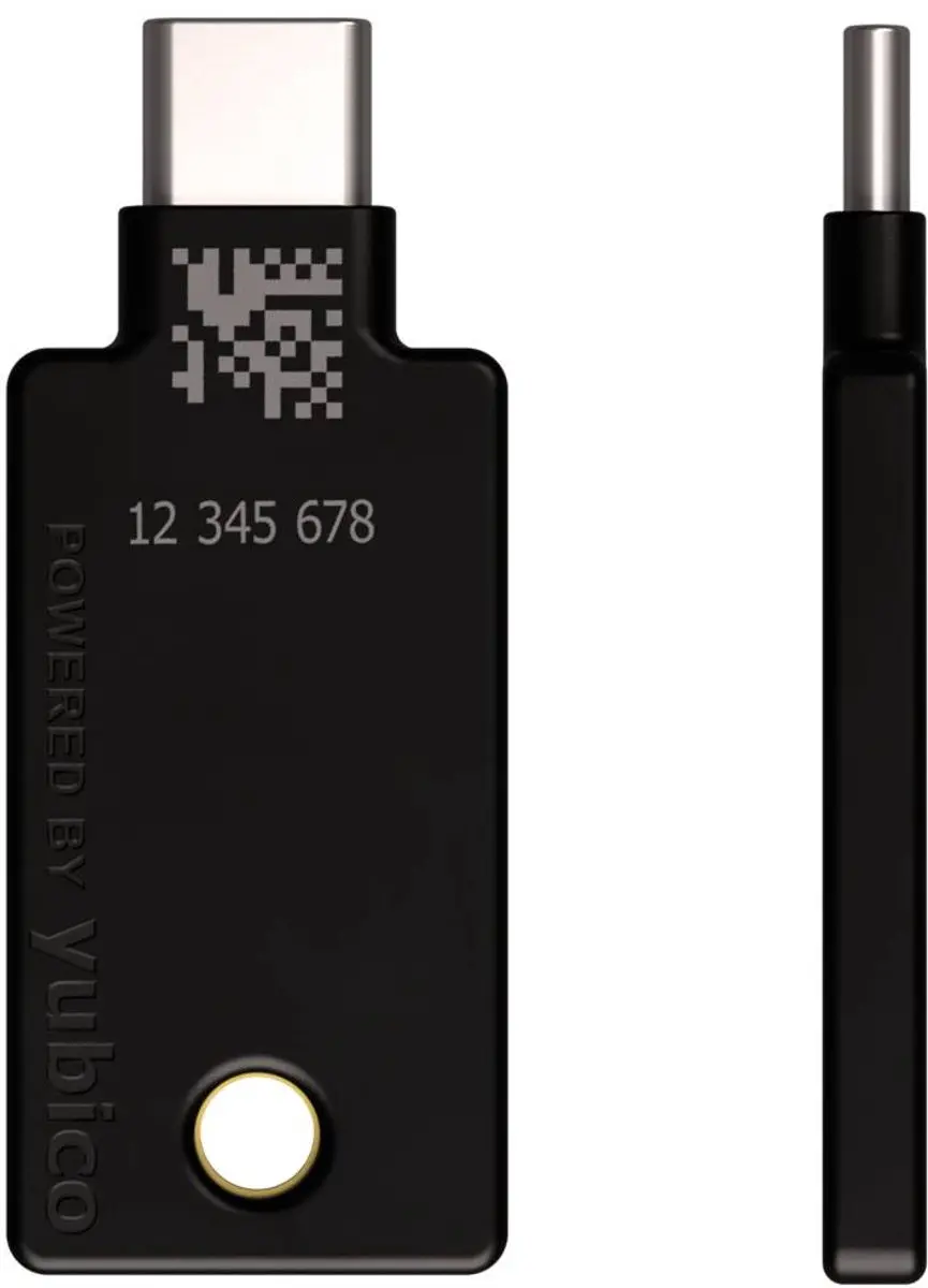 Yubico YubiKey 5C NFC Beveiligingssleutel - USB-C & NFC - Zwart