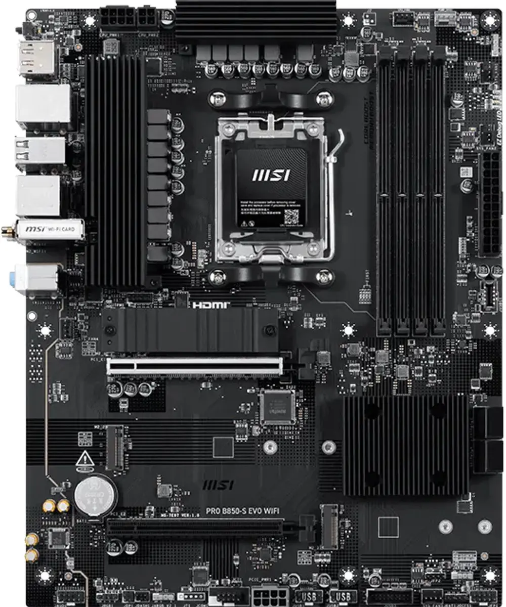 MSI PRO B850-S EVO WIFI AM5 Moederbord
