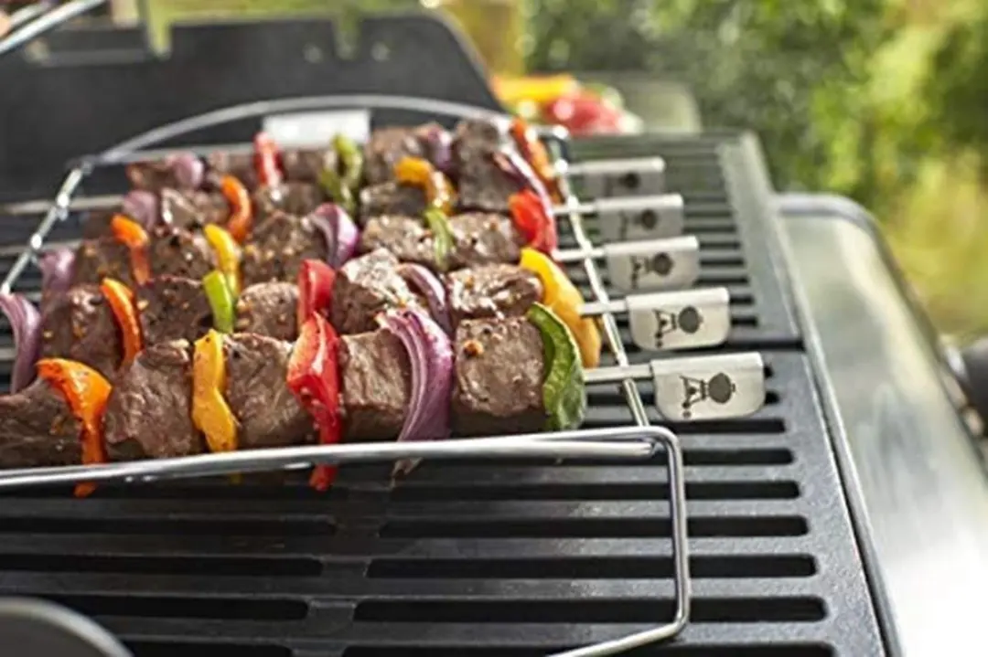 Weber Kebabset - 5 Spiesen - Zilver