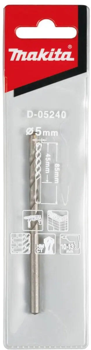 Makita D-05240 Steenboor 5x85mm - afbeelding 2 van 6