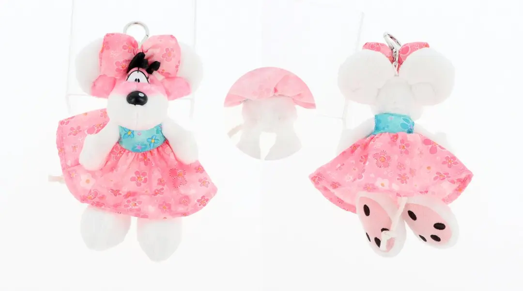 Diddl Pluchen Sleutelhanger Diddlina - 15cm - Roze