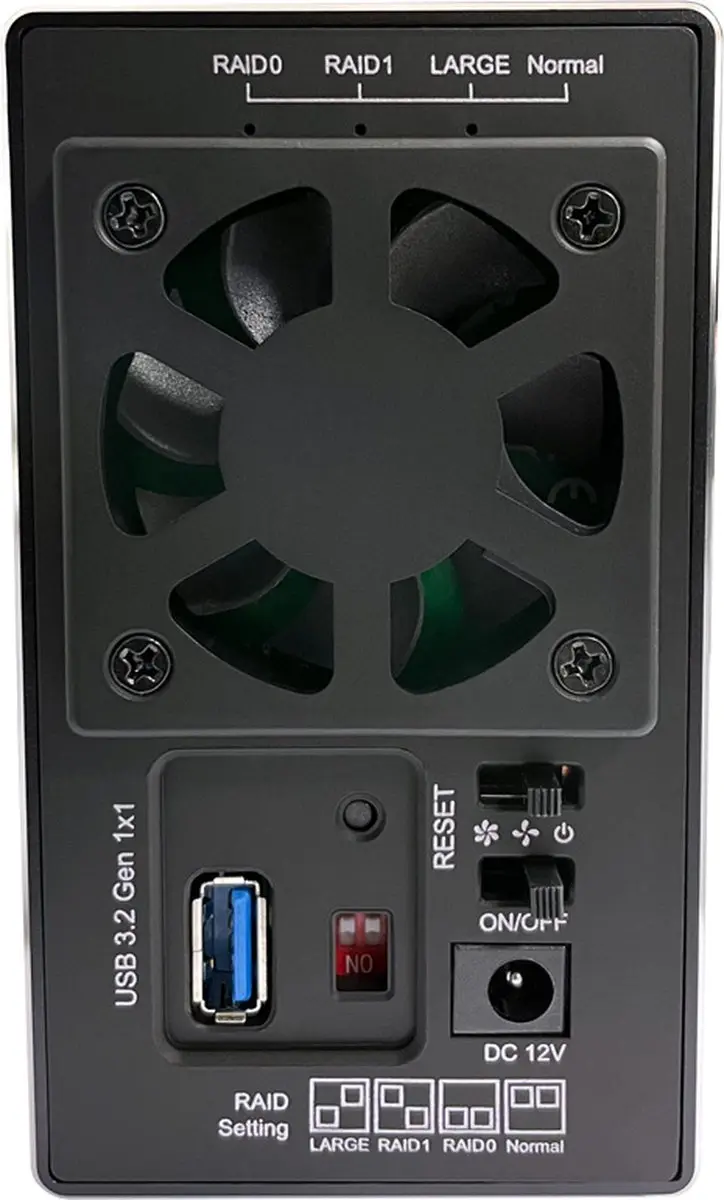 LC-POWER LC-35U3-RAID-2 Externe Behuizing 2x SATA - Zwart