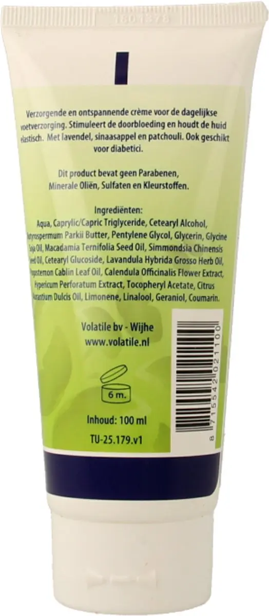 Volatile Voetencreme Ontspannend 100ml