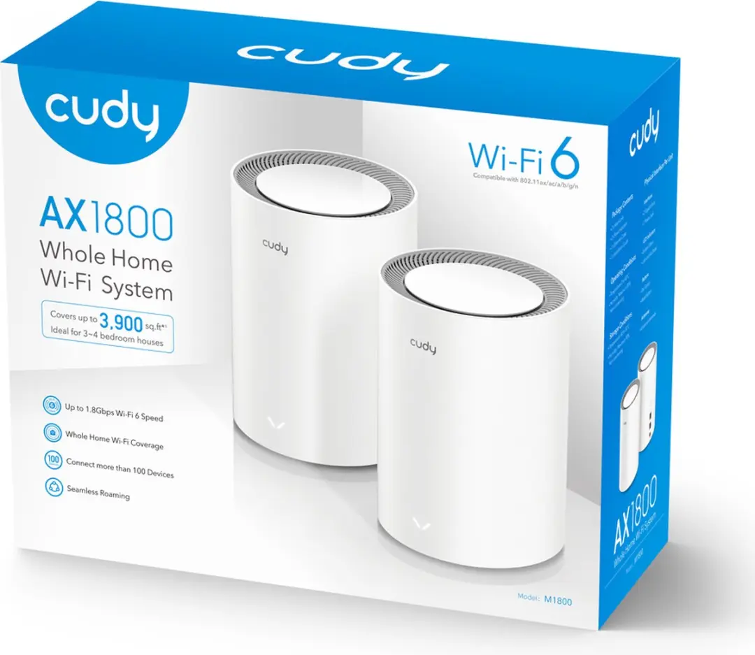 Cudy AX1800 Access Point - WiFi 6 - 4 Antennes