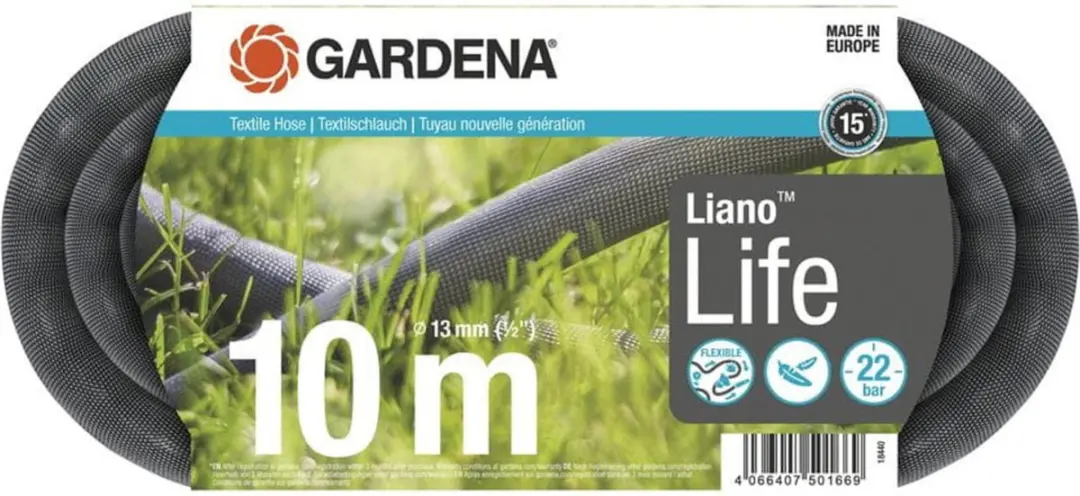 Gardena Textielslang Liano Life 10m