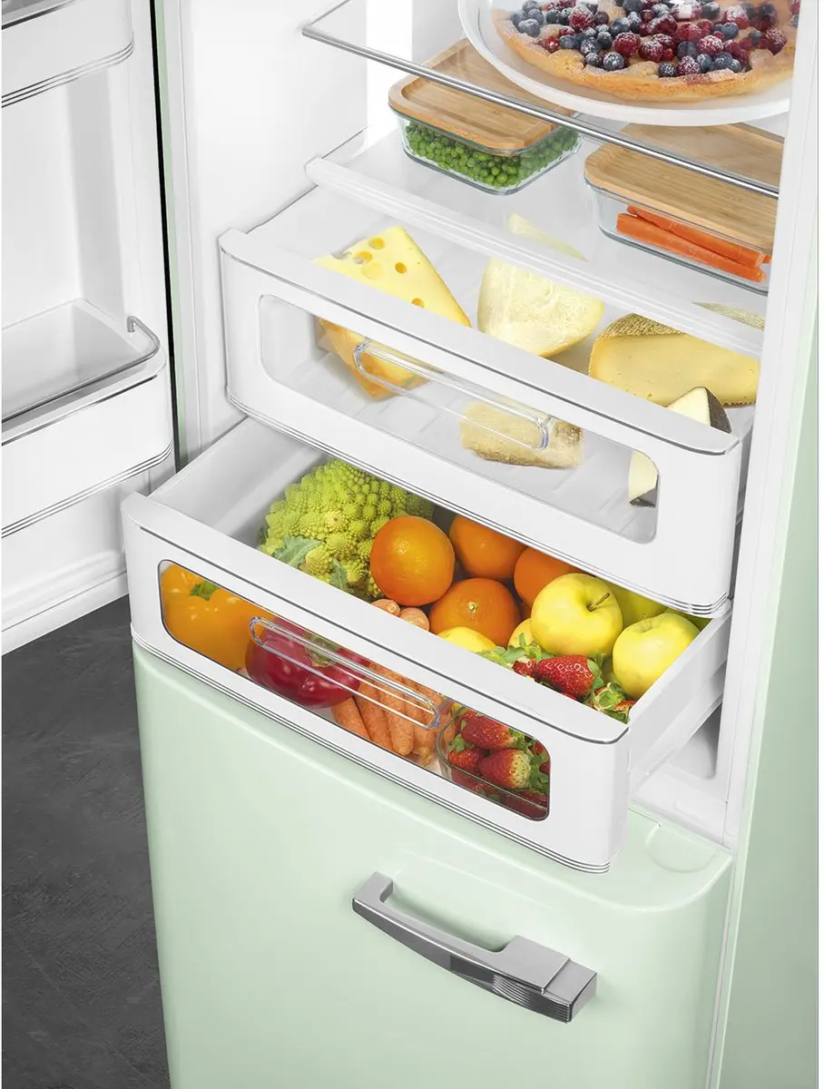 Smeg FAB32LPG6 Koel-Vriescombinatie - 331L - Groen