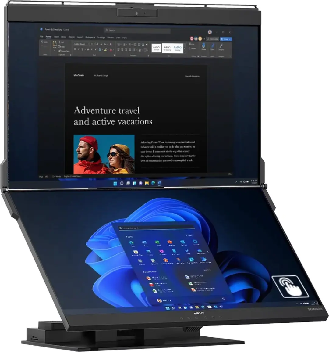 Mobile Pixels Geminos X Dubbele 24 Inch Monitor