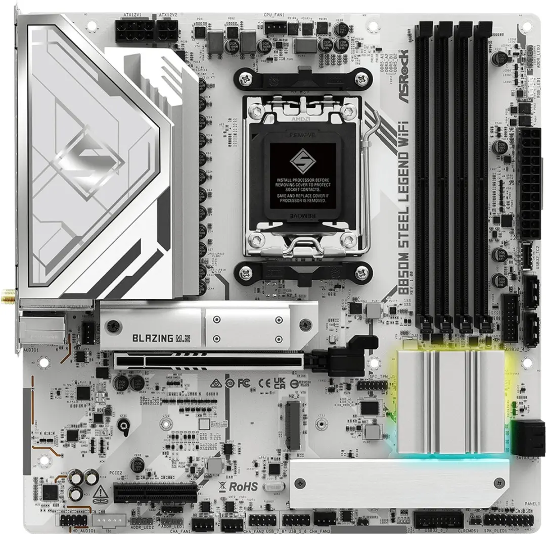 ASRock B850M Steel Legend WiFi B850 AM5 - microATX - afbeelding 6 van 6