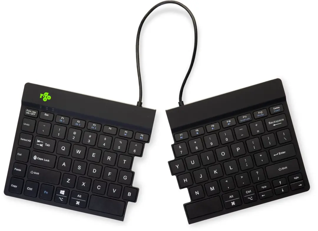 R-Go Split RGOSBUSWLBL Draadloos Ergonomisch Toetsenbord