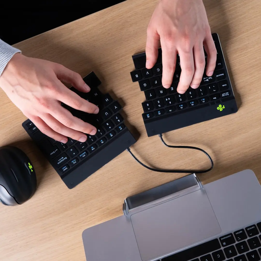 R-Go Split RGOSBUSWLBL Draadloos Ergonomisch Toetsenbord - Zwart - afbeelding 6 van 6