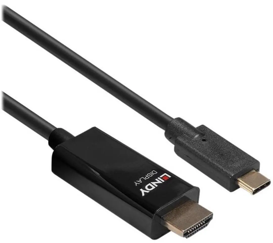 Lindy 43315 USB-C naar HDMI Kabel 5m - 4K UHD - Zwart