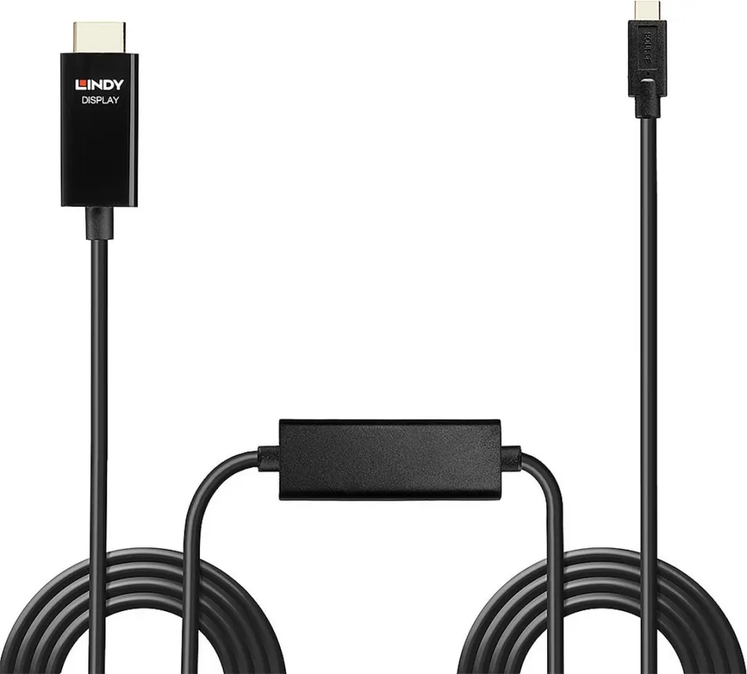 Lindy 43315 USB-C naar HDMI Kabel 5m - 4K UHD - Zwart
