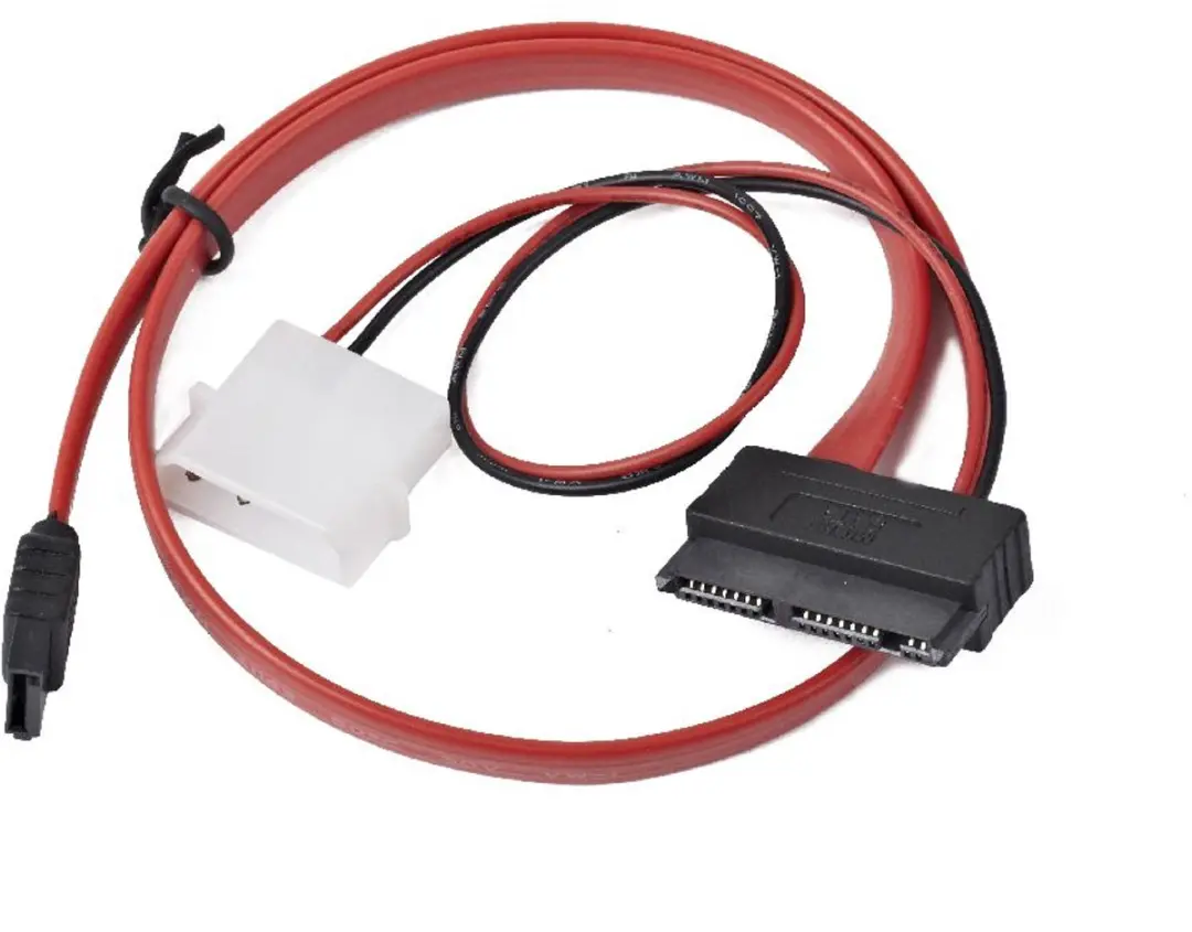 Cablexpert MicroSATA Combo-kabel CC-MSATA-001 - Zwart/Rood