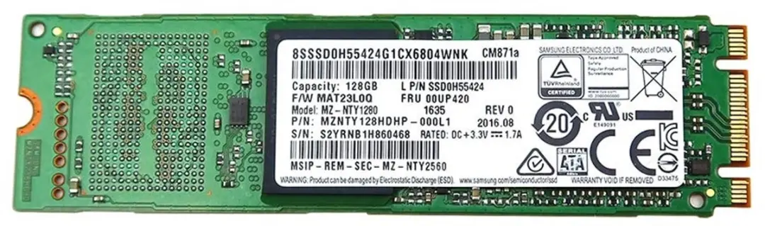 Samsung CM871a MZ-NTY1280 SSD 128GB M.2 2280
