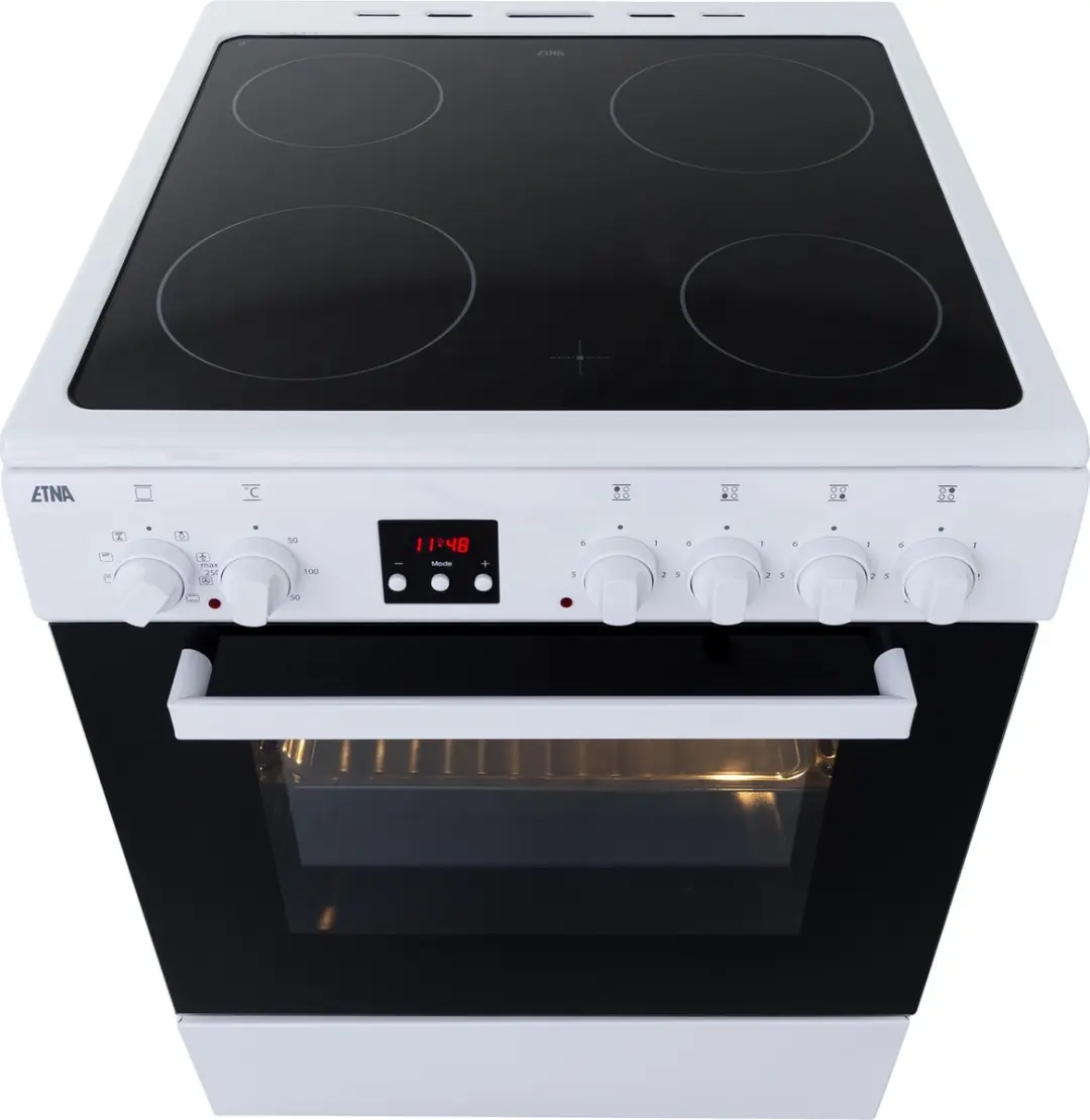 Etna FKV761WIT Vrijstaand Keramisch Fornuis 60cm - Wit