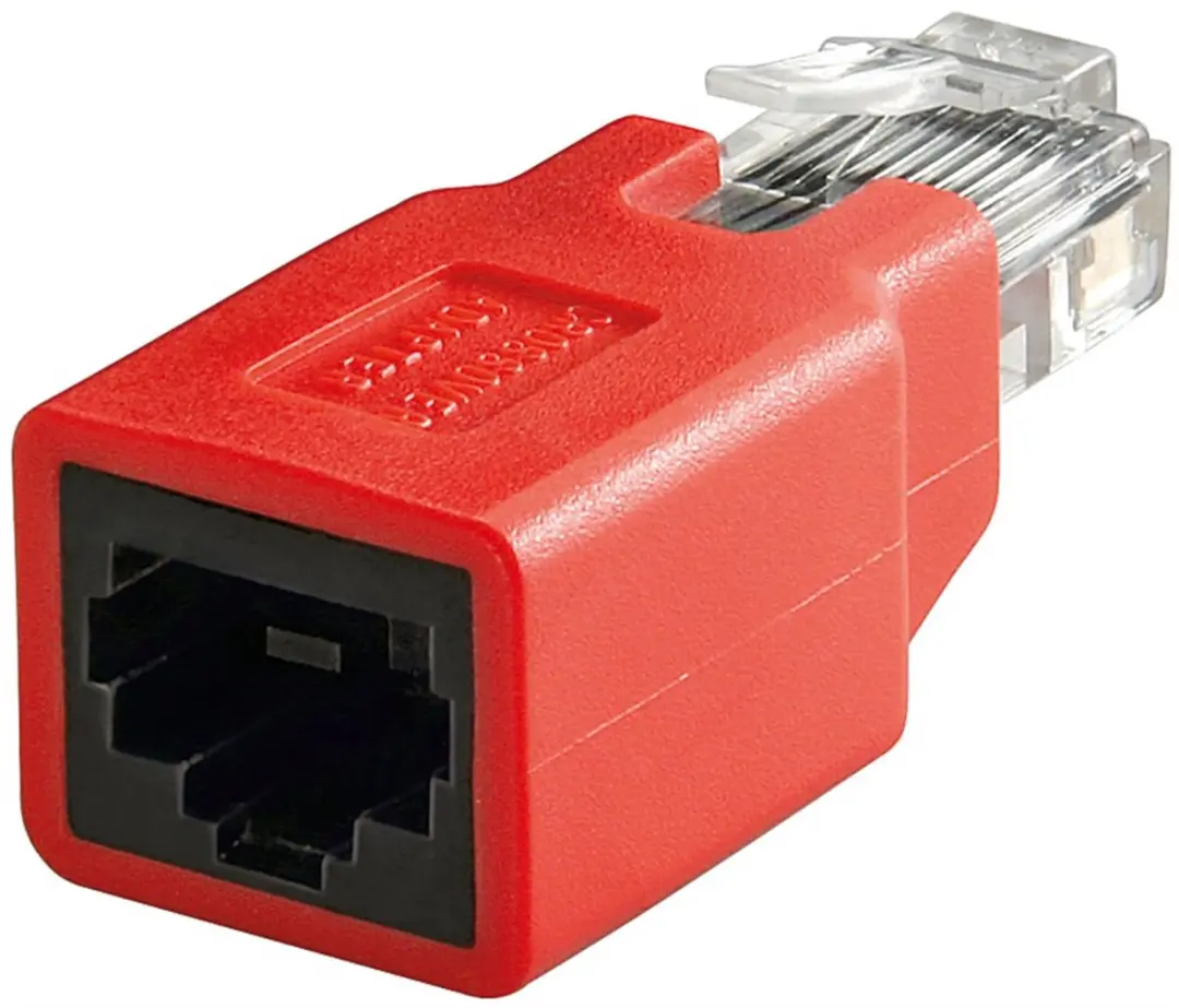 CAT 5e Crossover Afgeschermd RJ45 Jack - Rood