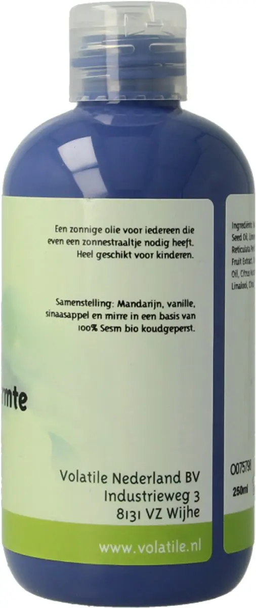 Volatile Massageolie Sesam Zonnewarmte 250ml