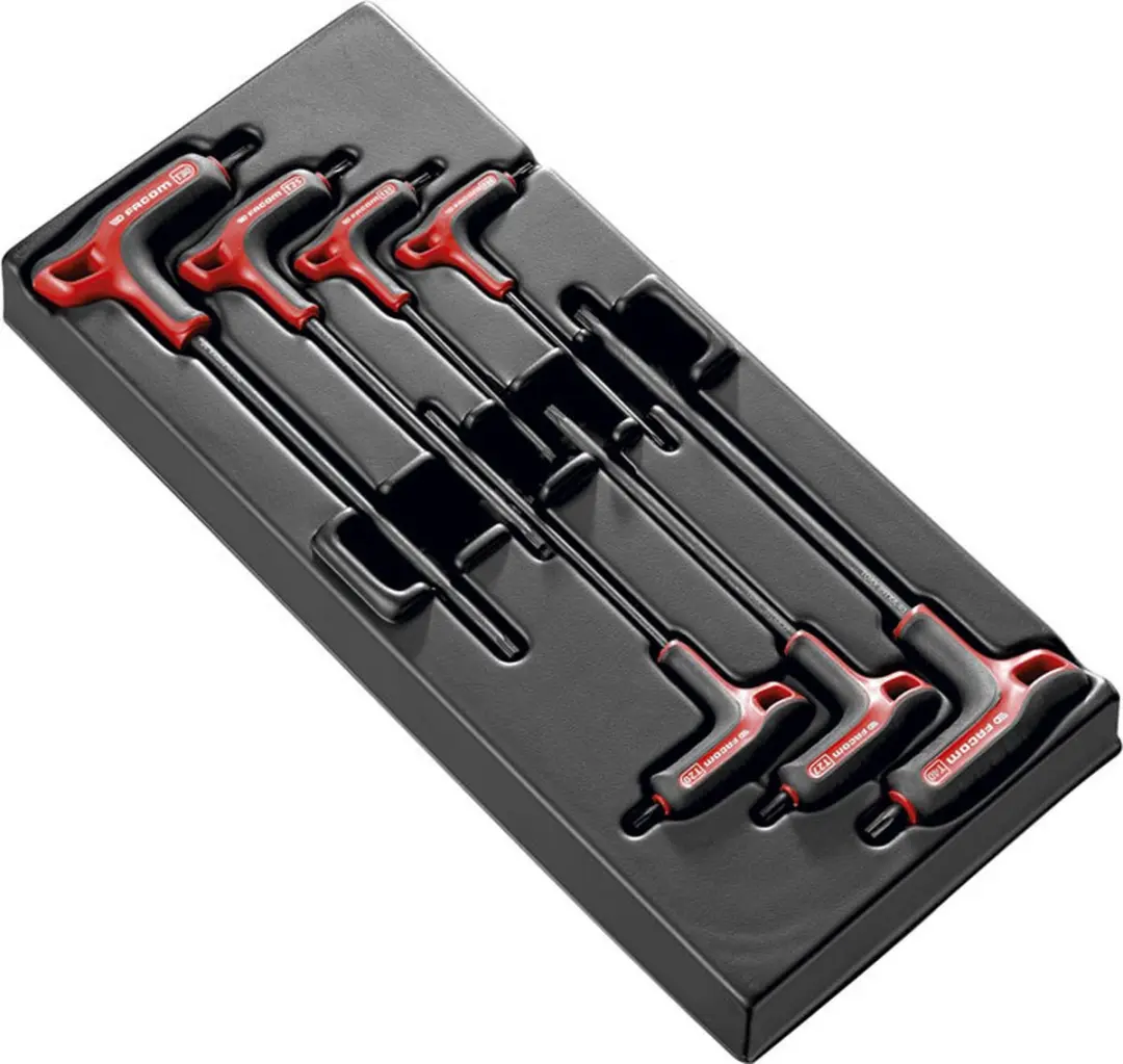 FACOM MOD.89TXA Torx Inbussleutels 7-delig - Zwart/Rood
