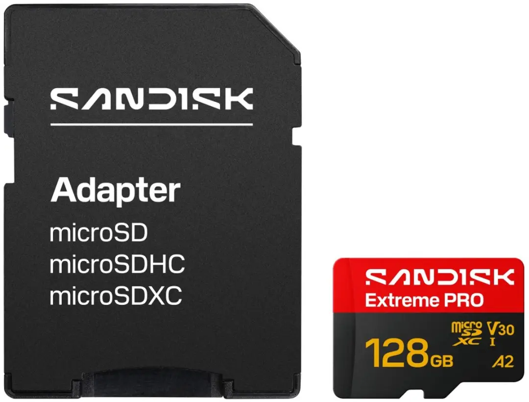 SanDisk microSDXC Extreme PRO SDSQXCJ-128G-GS6MA 128GB - 5K/4K UHD