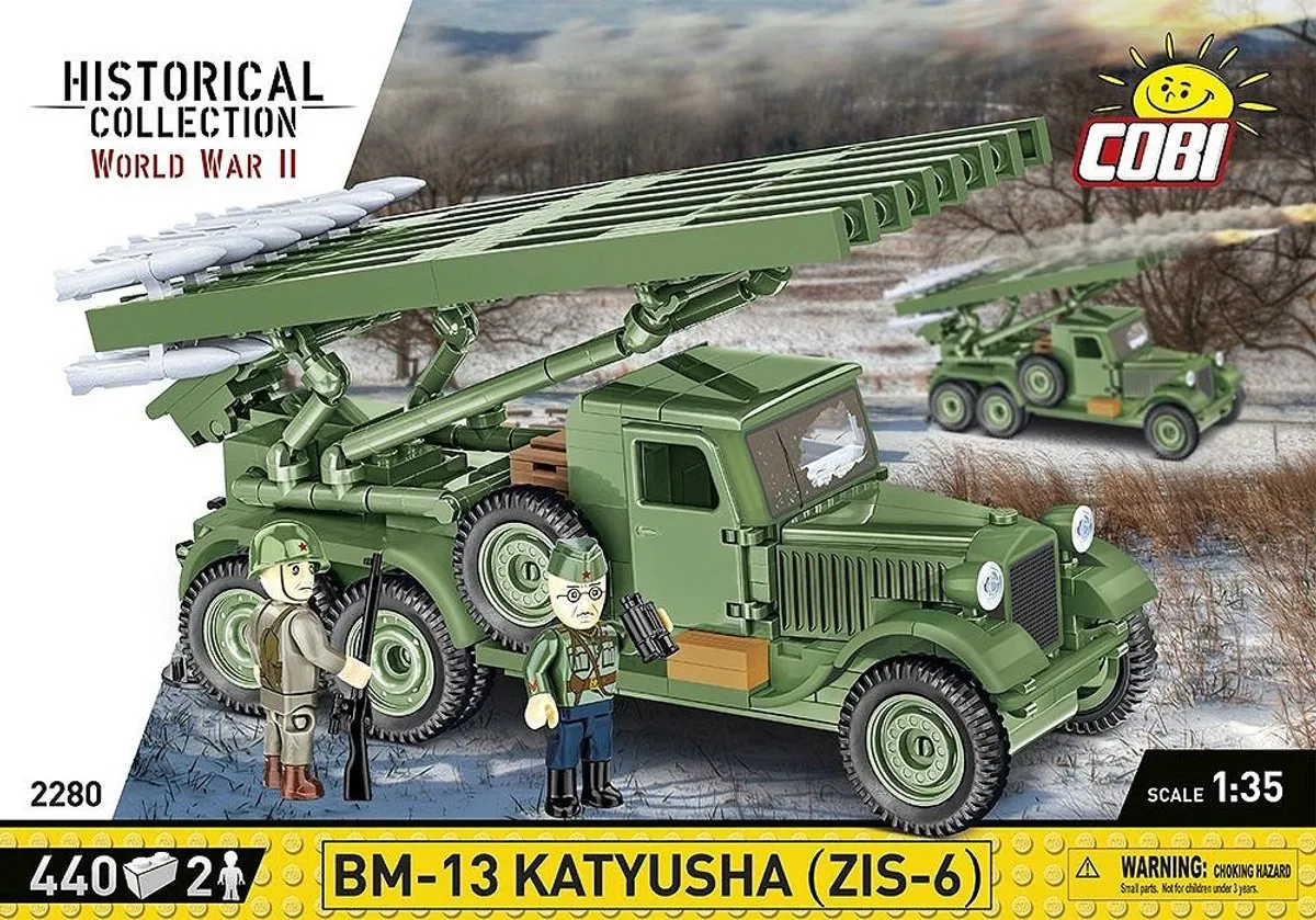 Cobi BM-13 Katjoesja Raket LAU - 440 Onderdelen - Meerkleurig