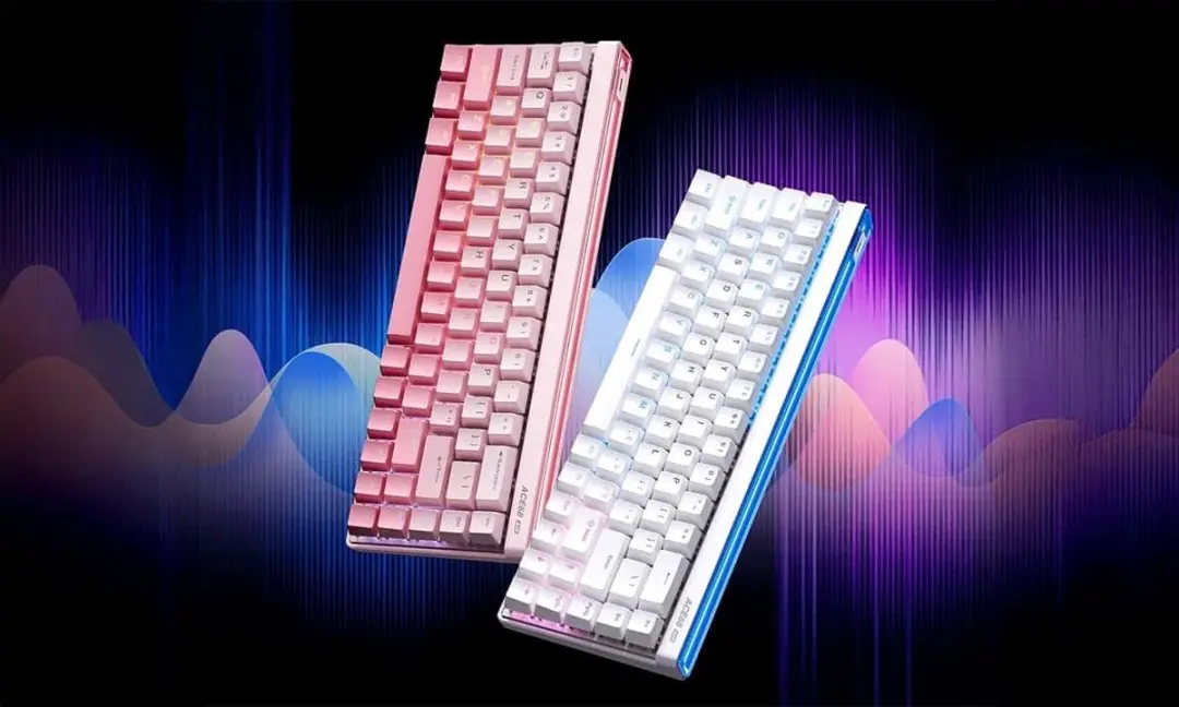 MCHOSE Ace 68 Air Gamingtoetsenbord - Hall Effect - Peach