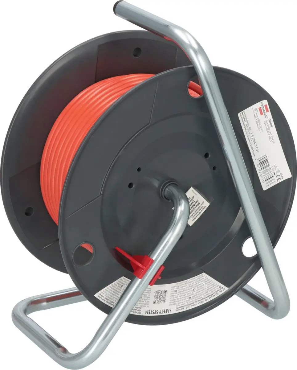 Brennenstuhl Garant IP44 Kabelhaspel 40m - 3300W - Zwart/Rood