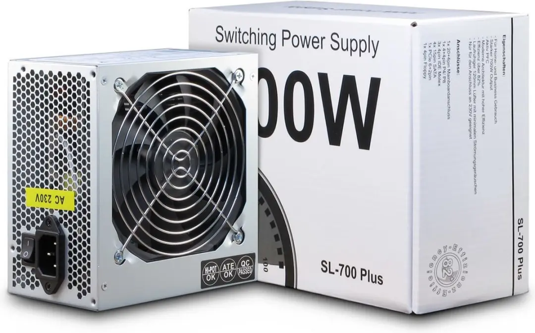 Intertech SL-700 700W ATX Voeding - Zilver