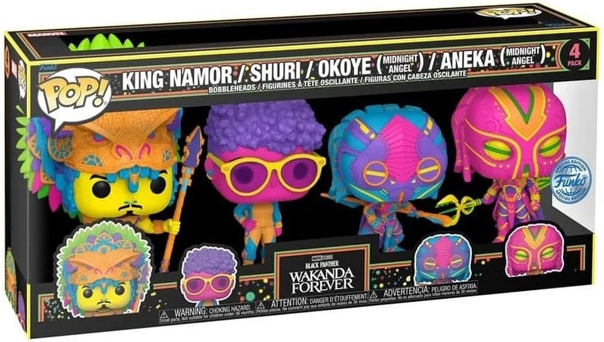 Funko Marvel Black Panther Wakanda Forever S2 4-Pack