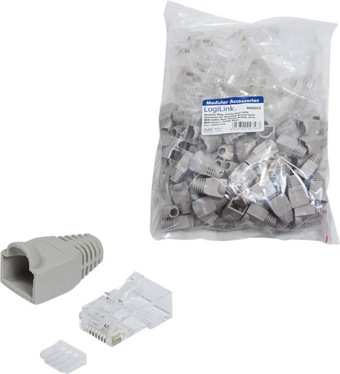 Logilink CAT6 RJ45 Connector - 100 Stuks - Transparant