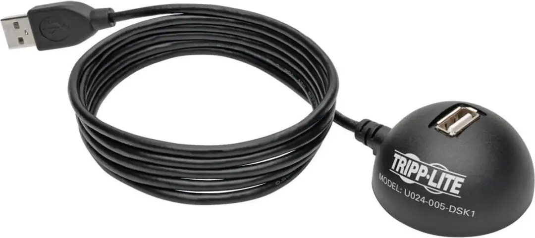 Tripp Lite U024-005-DSK1 USB 2.0 Kabel - 5ft - Zwart