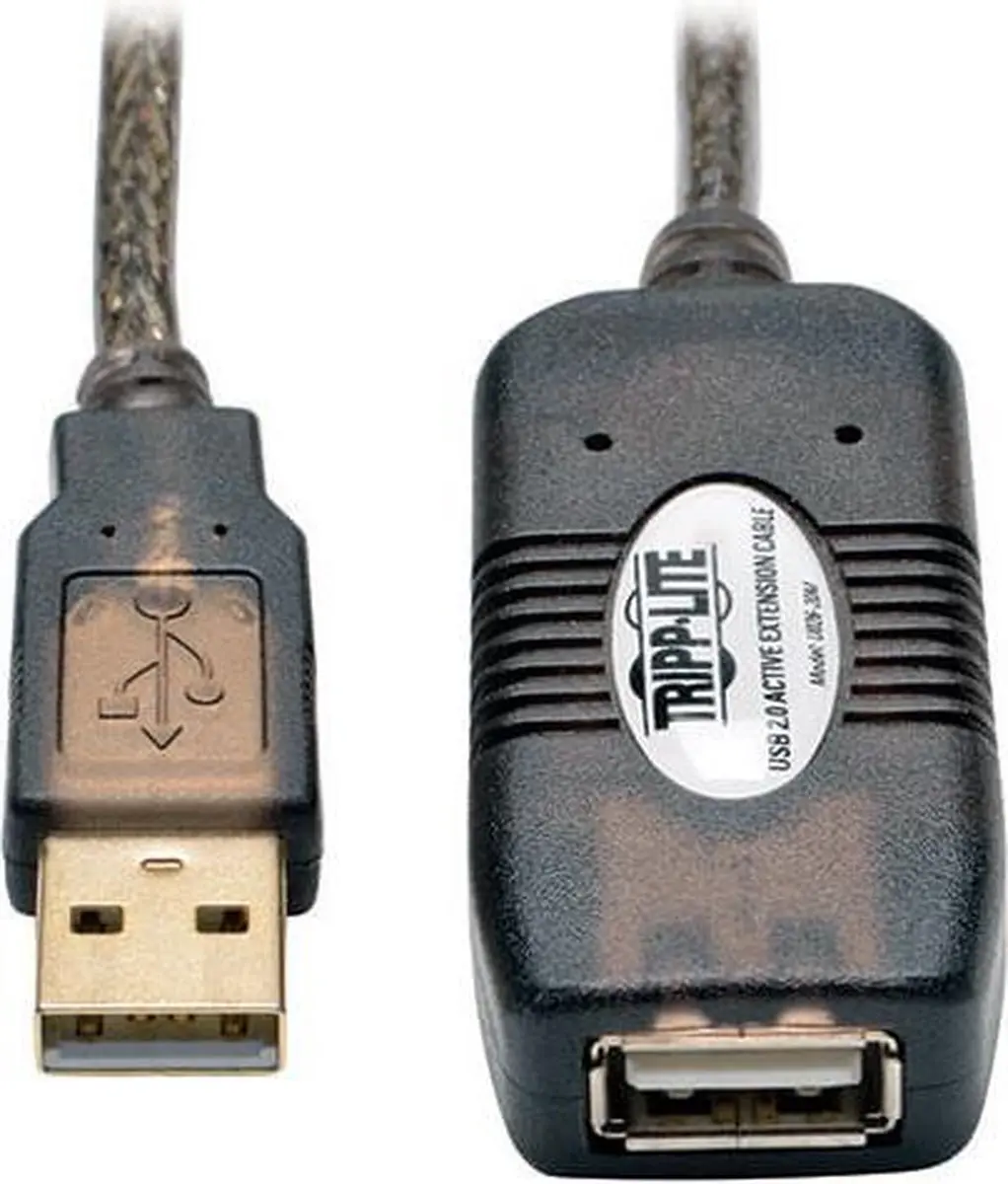 Tripp Lite U026-20M USB 2.0 Verlengkabel - 20m - Grijs