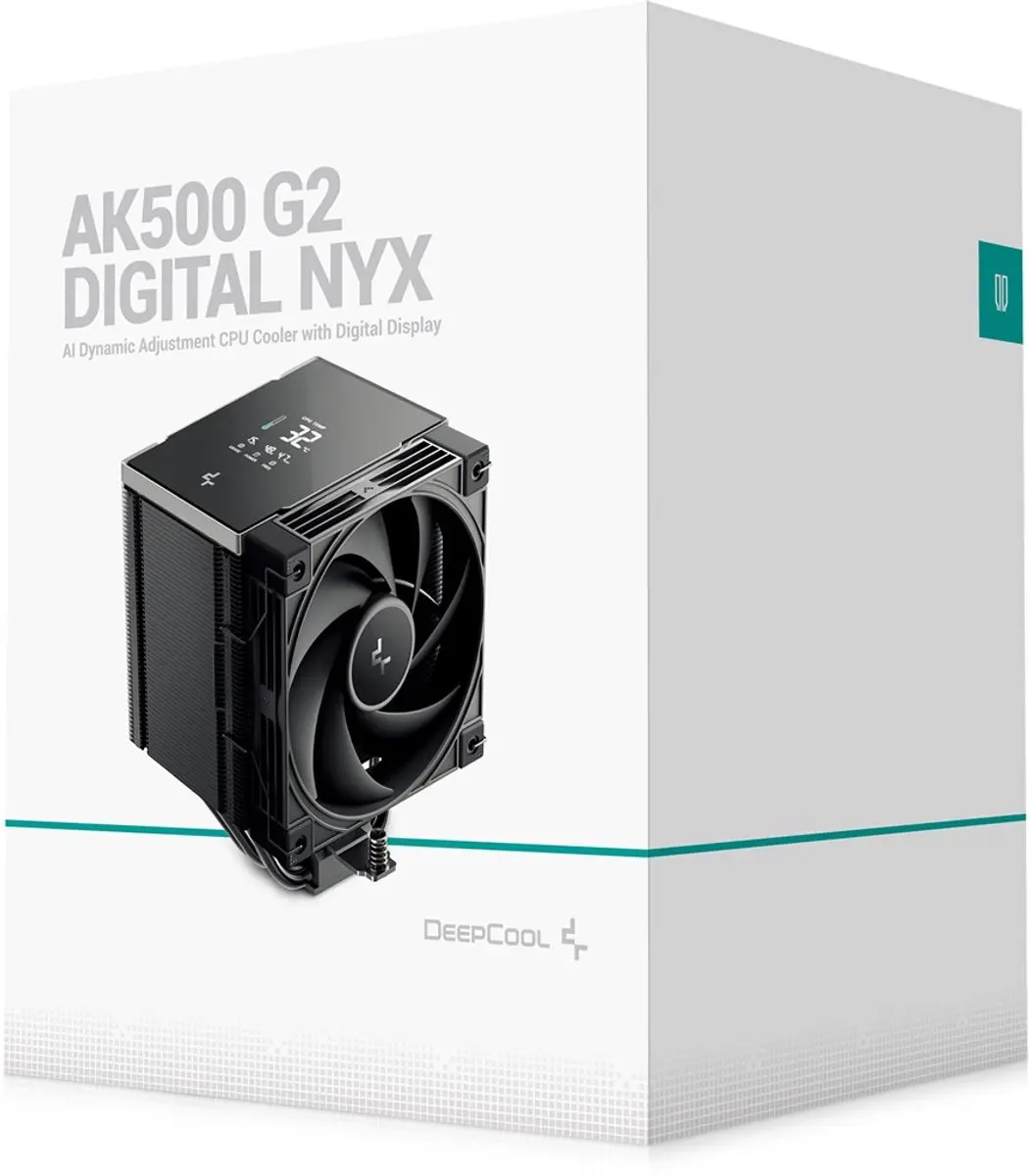 DeepCool AK500 G2 CPU-koeler - Digitaal Display - Zwart