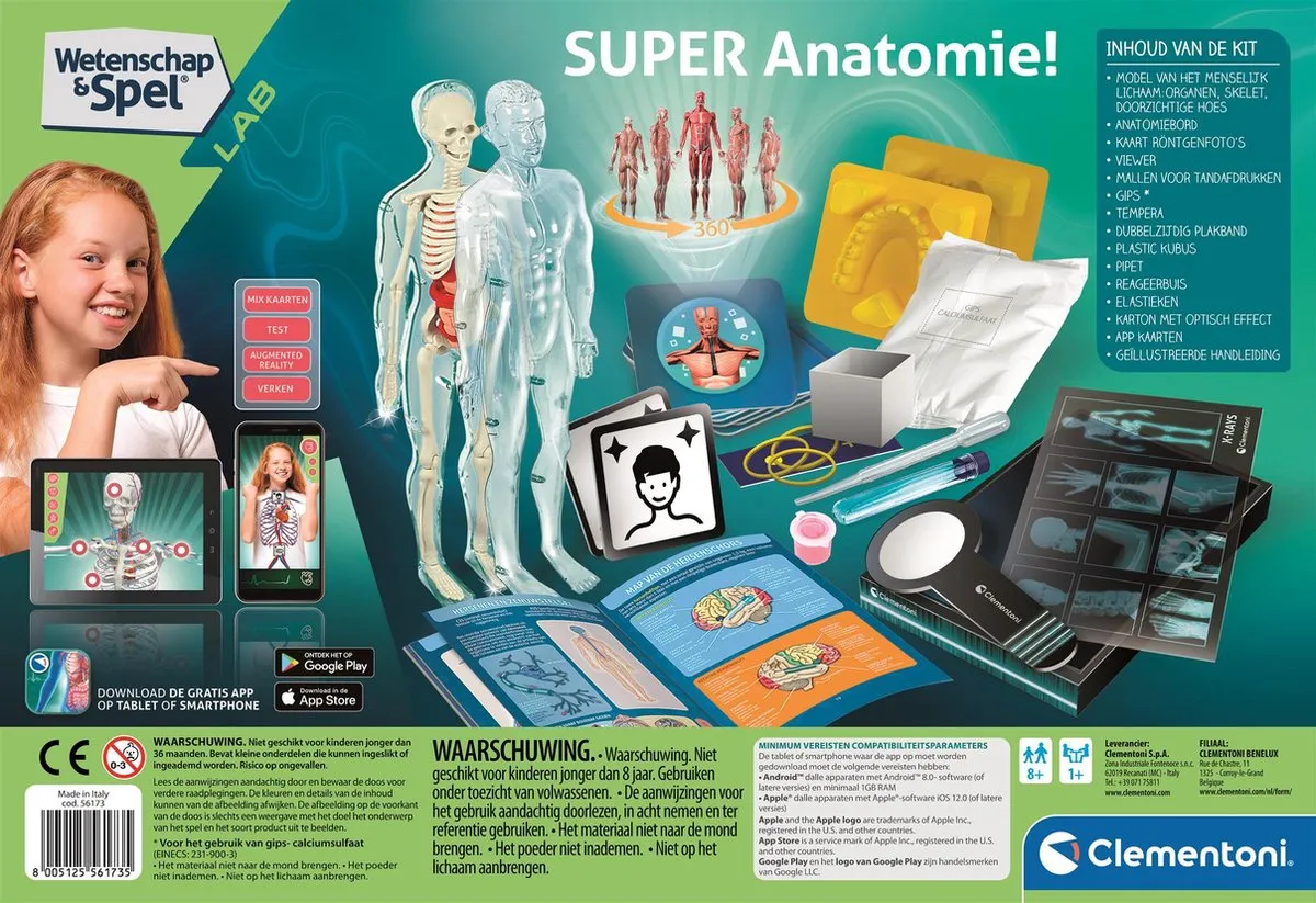 Clementoni Super Anatomie Het Menselijk Lichaam - Educatief Speelgoed 56173