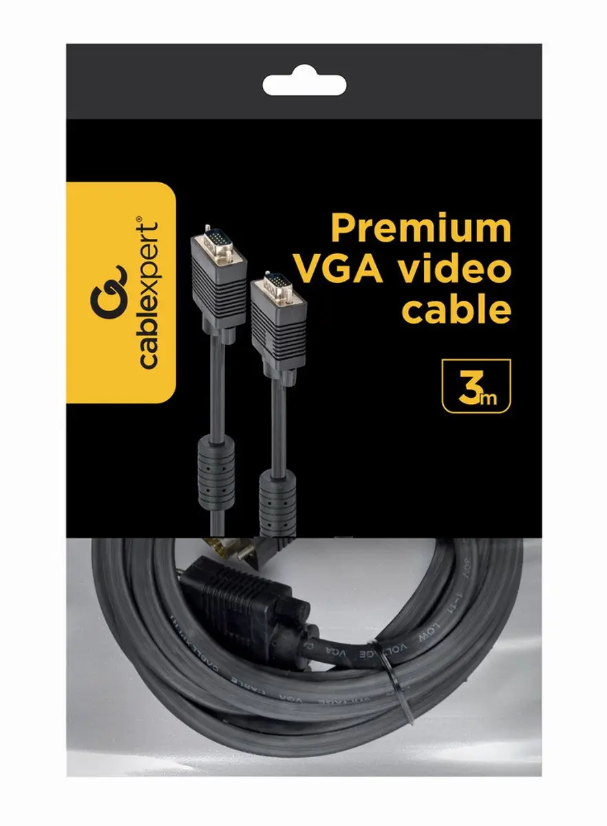 Cablexpert VGA Kabel 3m - Zwart