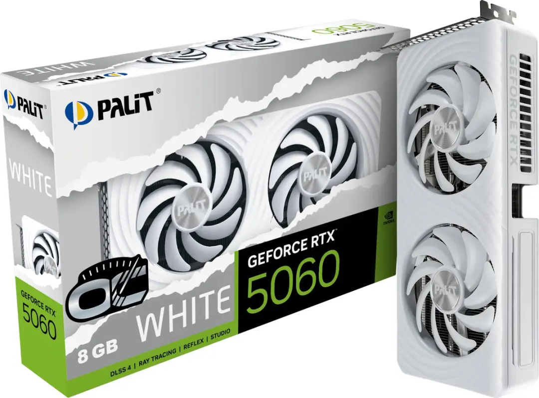 Palit NVIDIA GeForce RTX 5060 OC Videokaart 8GB GDDR7
