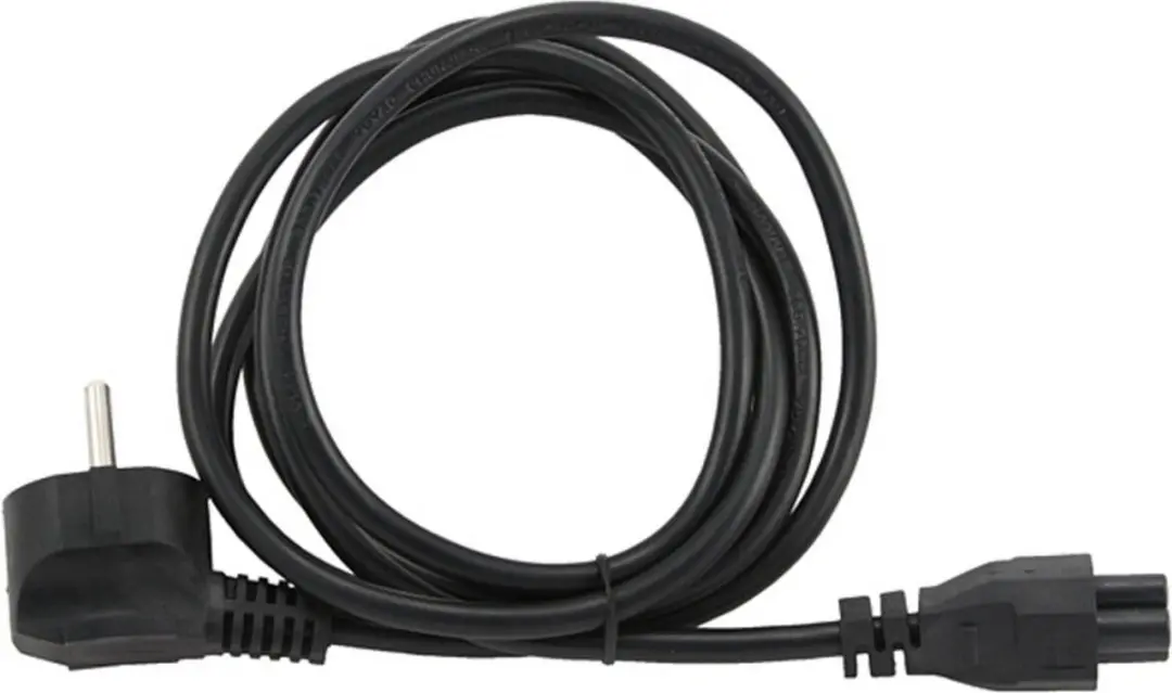 Cablexpert Apparaatsnoer C5 recht - Haaks 1,8m - 3x0,75mm² Zwart