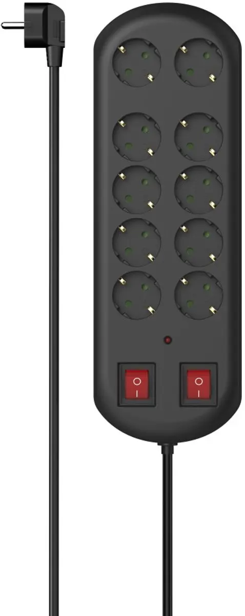Hama 10-voudige Stekkerdoos met Schakelaar 3500W
