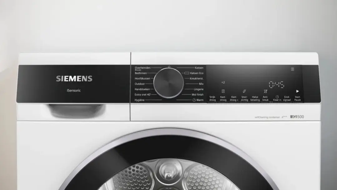 Siemens WQ35G2D7NL Warmptepompdroger 8kg - Wit/Zwart - afbeelding 5 van 6