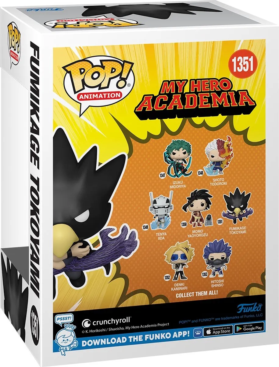 Funko My Hero Academia POP! Tokoyami Verzamelfiguur - 9cm - Multicolours